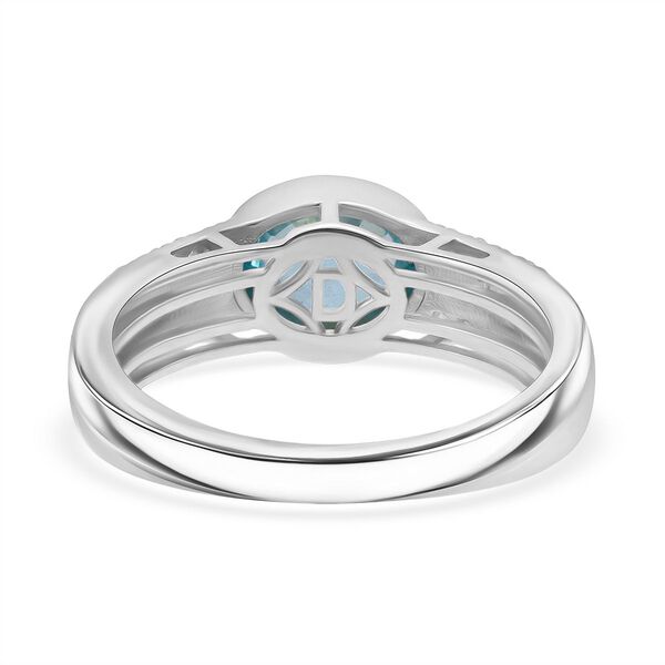 D'Joy AA blauer Zirkon und Moissanit Ring - 2,32 ct. image number 5