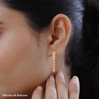 Rutilquarz Creolen, Edelstahl ca. 50,00 ct