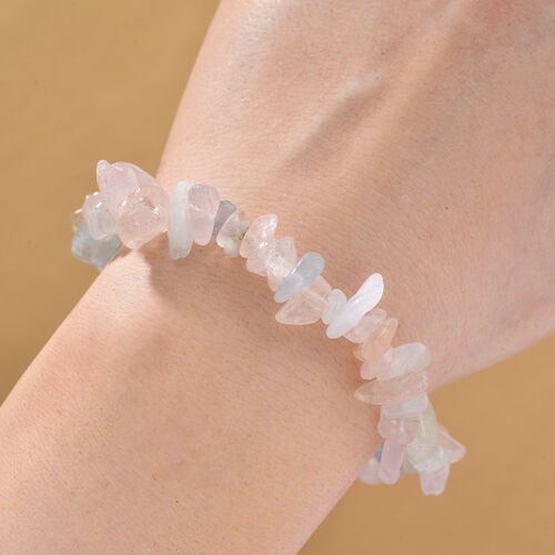 Mehrfarbiger Beryll Armband, flexbel, ca. 85.00 ct image number 1