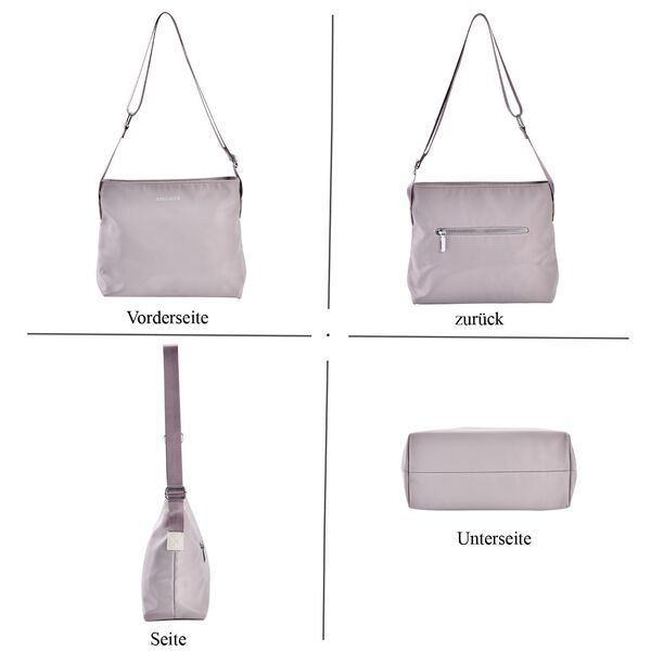 Sencillez - Crossbody Handtasche mit Schultergurt, Schwarz image number 4