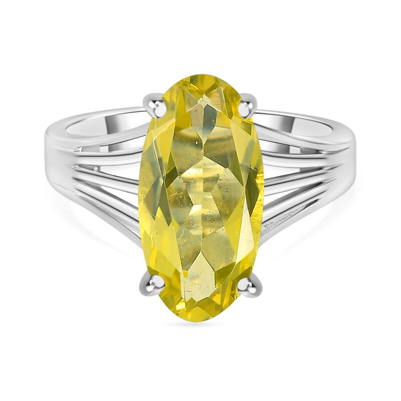 AAA Ouro Verde-Quarz Ring Edelstahl (Größe 18.00) ca. 4,17 ct image number 0