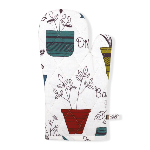 100% Baumwolle Küchen-Set, Schürze, Handschuh und Topflappen, Blumenvasen, 3 tlg. image number 6