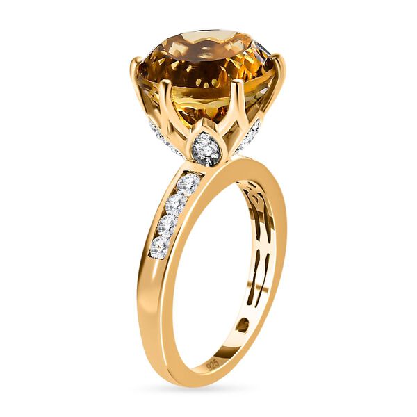 Citrin und Zirkon Ring - 7,59 ct. image number 5