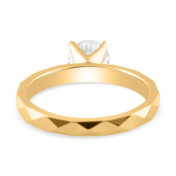 Moissanit Ring, 925 Silber mit Gelbgold Vermeil - 0,91 ct. image number 7