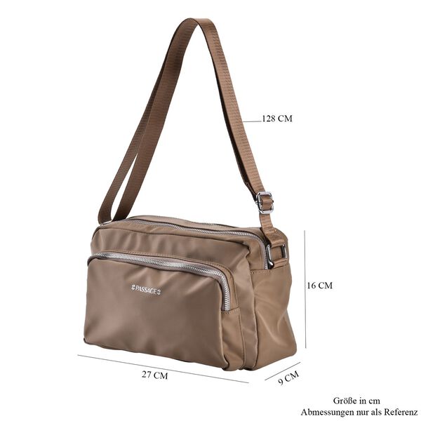 Wasserdichte Umh&auml;ngetasche, Khaki image number 7