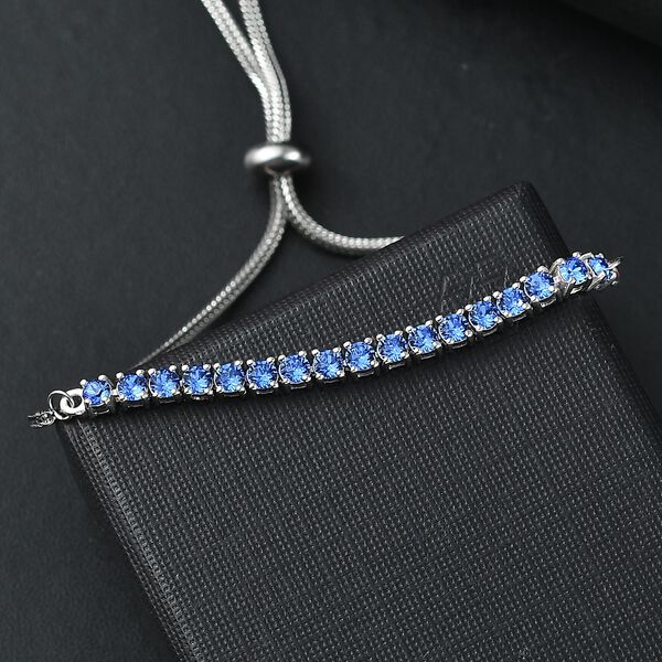 J Francis gefertigt mit SWAROVSKI- Saphir Swarovski Kristall Armband, 19 cm image number 2
