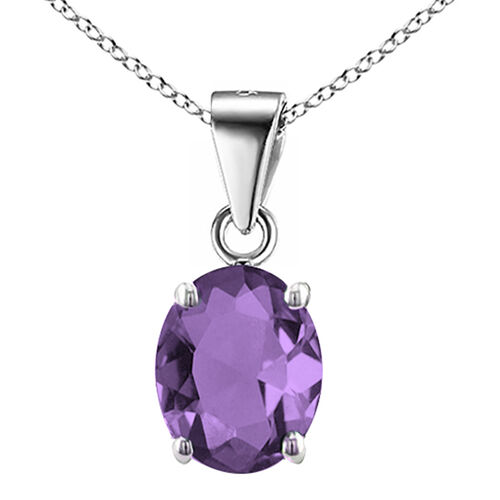 Lustro Stella Amethyst Zirkonia Anhänger, 925 Silber image number 0