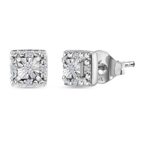Weißer Diamant P3 Ohrringe, ca. 0,05 ct. image number 0