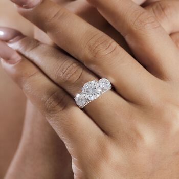 Moissanit Ring - 4,24 ct.