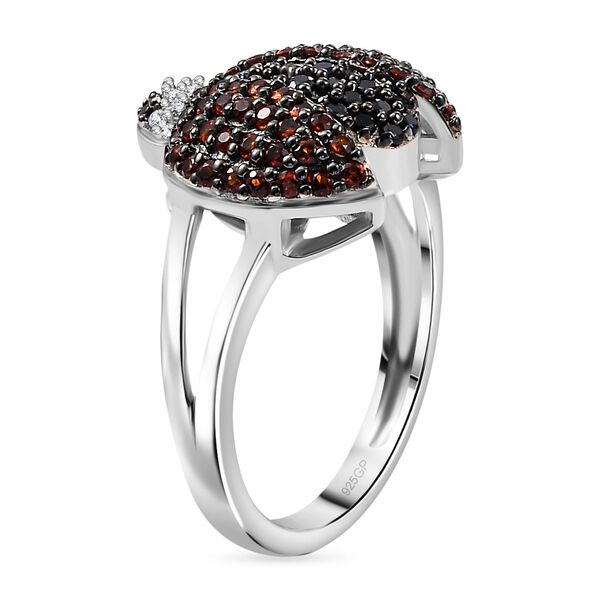 GP Trionfo Kollektion - Schwarzer Spinell, Zirkon, Mosambik Granat und Kanchanaburi blauer Saphir-Ring - 1,04 ct. image number 5