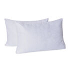 SERENITY NIGHT - 2er-Set Seiden Kissen mit Jacquard Bezug, Größe 75x50 cm