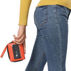 Geldbörse aus 100% echtem Leder mit RFID schutz und abnehmbarem Riemen, Orange image number 2