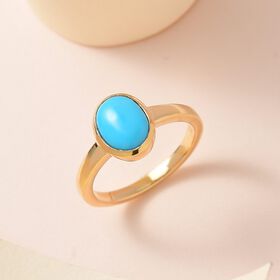 Amerikanischer, natürlicher Sleeping Beauty Türkis-Ring - 1,43 ct.