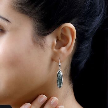 Sibirische Seraphinite-Ohrringe - 9,86 ct.