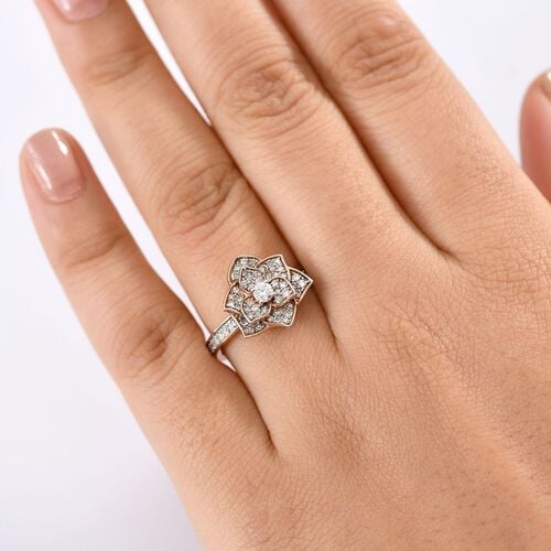 Lab Grown Diamant SI Ring 925 Silber (Größe 18.00) ca. 0,51 ct image number 2