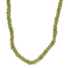Natürlicher Peridot Halskette, ca. 50 cm 925 Silber rhodiniert ca. 235.00 ct