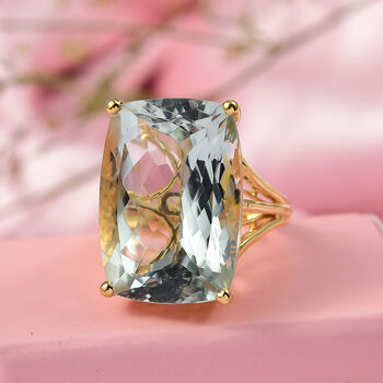 D'Joy AA Prasiolith Ring - 37,93 ct.