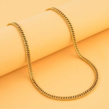 Doppel-Panzerkette, ca. 50 cm, ca. 26,00 g, goldfarben