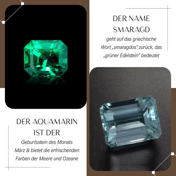 AA Kagem sambischer Smaragd und Aquamarin-Ring - 2 ct. image number 4
