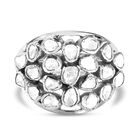 Polki Diamant Cluster-Ring in Silber image number 0