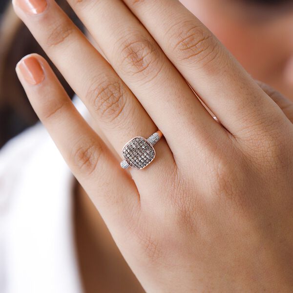 Nat&uuml;rlicher Champagner-Diamant-Ring - 0,50 ct. image number 2