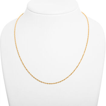Seilkette in 585 Gold, 45cm - 1,50 Gramm