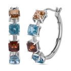 AAA Mehrfarbige Zirkon Ohrringe 925 Silber rhodiniert ca. 6.25 ct