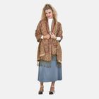 Cashew fringed scarfsize: 70cm*180cmone sizecolor: yellowmaterial: 45%viscose 55%acrylicweight: 220g