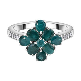 AAA Grandidierit-Ring, 925 Silber platiniert  ca. 1,45 ct