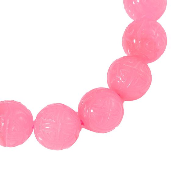 Gef&auml;rbte rosa Jade Armband, (13-15mm), 18 cm, ca. 350.00 ct image number 3