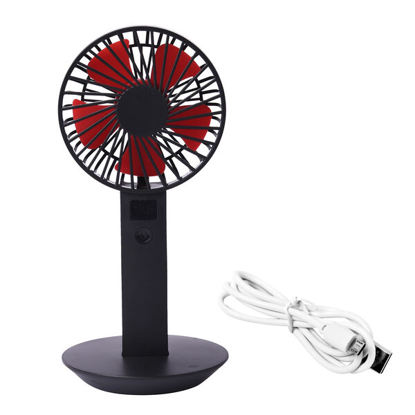 Tragbarer und wiederaufladbarer Mini-Ventilator mit 5 Lüfterflügeln image number 8