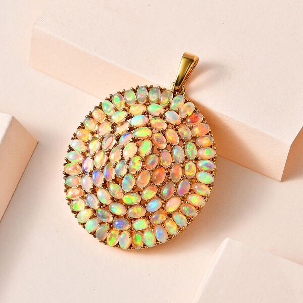 Kaleidoskopischer, äthiopischer Opal-Anhänger image number 2