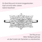 LUXORO klassischer SGL zertifizierter I1 GH Diamant-Boot-Ring - 1 ct. image number 7