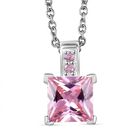 D'Joy Rosa Zirkonia Schmuckset ca. 50 cm 925 Silber und Edelstahl 4.26 ct