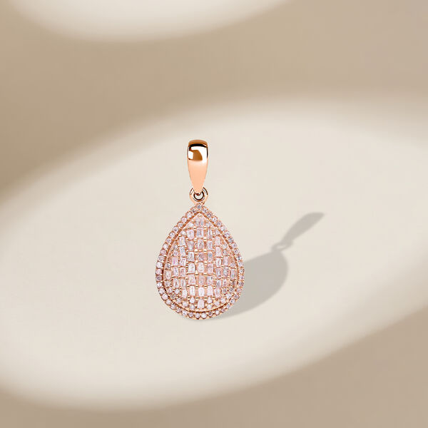 Nat&uuml;rlicher, rosa Diamant-Anh&auml;nger - 0,30 ct. image number 3