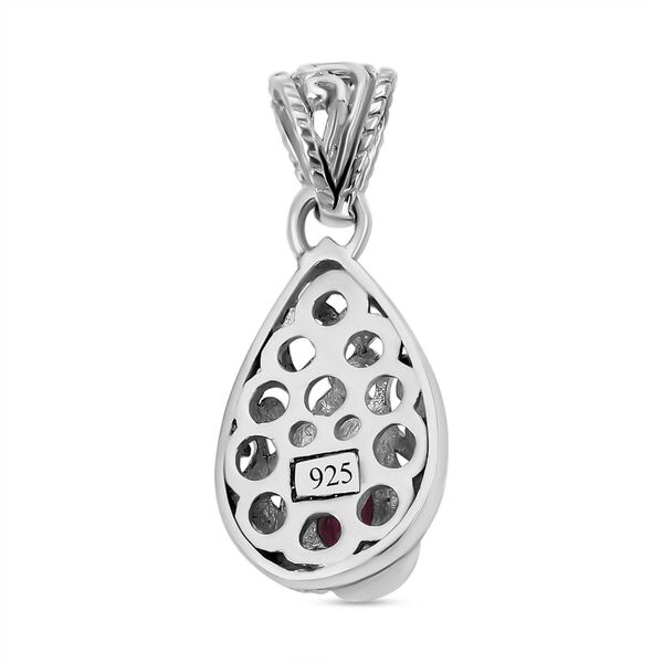 Royal Bali - Afrikanischer Rubin (Fissure gef&uuml;llt) Anh&auml;nger, 925 Silber ca. 1.60 ct image number 4