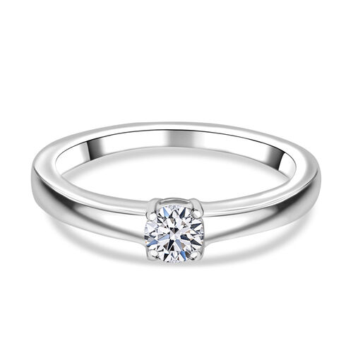 LUXURIANT DIAMOND- Labor Diamant Ring und Ohrringe, 925 Silber rhodiniert image number 3