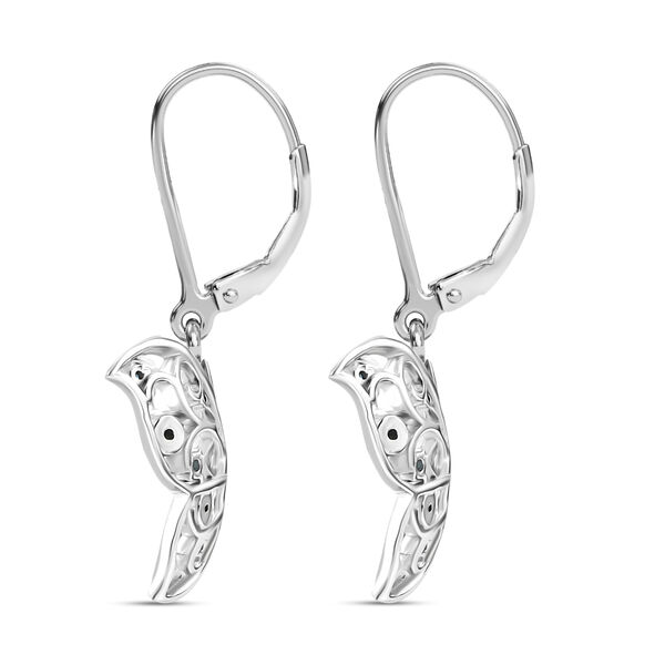 D'Joy Blauer Diamant Ohrringe 925 Silber rhodiniert ca. 0,26 ct. image number 3