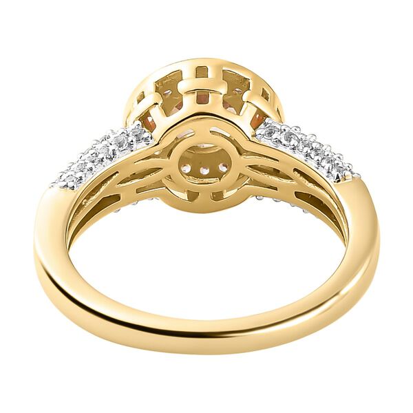 AAA Turkizit und wei&szlig;er Zirkon-Ring - 1,77 ct. image number 6