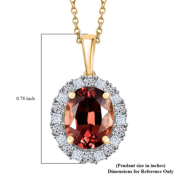 AAA Byzantinischer Turmalin, Lab Grown Diamant Schmuckset ca. 50 cm 417 Gold ca. 2,56 ct. image number 5