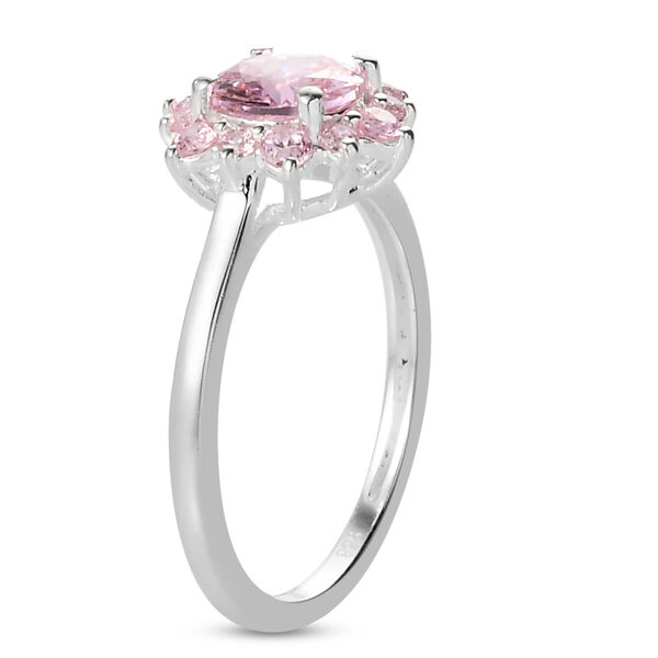 LUSTRO STELLA - Rosa Zirkonia Ring 925 Silber  ca. 1,90 ct image number 5