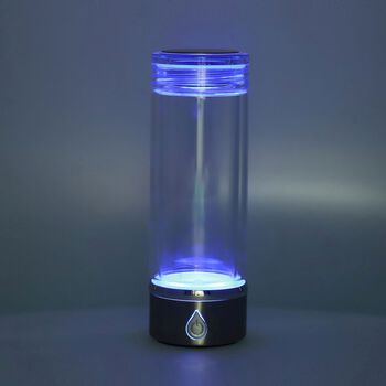 Hydrogener Wasserstoff Wassergenerator 380ml, 7x21cm, Silber