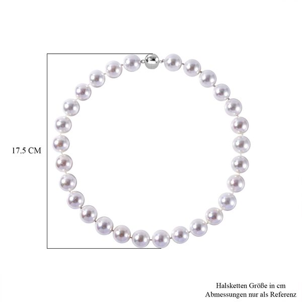 Wei&szlig;e Muschelperle 50cm Halskette image number 4
