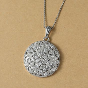 D&rsquo;Joy Moissanit Anh&auml;nger mit 45cm Kette - 5,43 ct.
