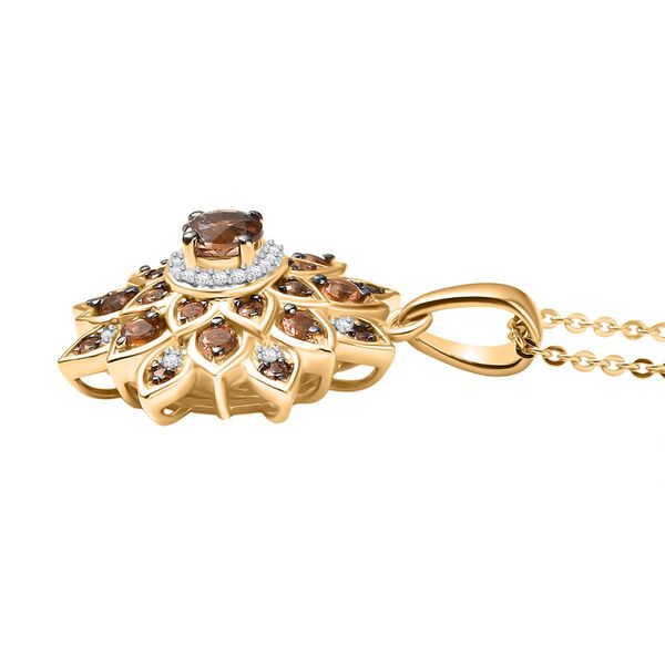 D'Joy AA Andalusit und Moissanit Anhänger mit 50cm Kette - 1,20 ct. image number 4