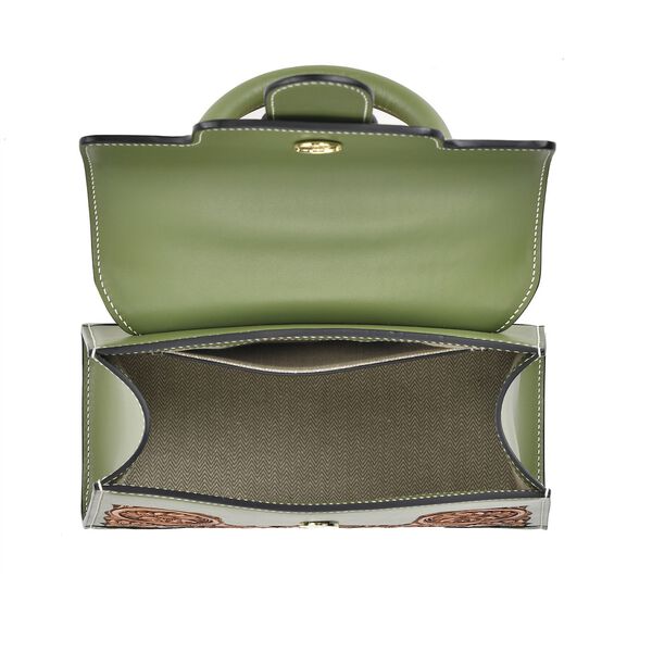 Grand Pelle  - Echtleder Handtasche, hellgrün image number 9