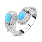 Royal Bali - Sleeping Beauty Türkis Ring, 925 Silber (Größe 16.00) ca. 1,46 ct