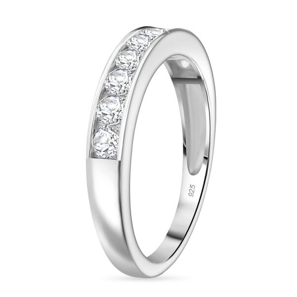 RADIANTA GRA zertifiziert Moissanit (D-VVS) Ring 925 Silber rhodiniert (Größe 18.00) ca. 0.99 ct image number 5