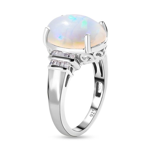 Nat&uuml;rlicher, &auml;thiopischer Welo Opal und Diamant-Ring - 3,90 ct. image number 5