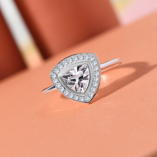 LUSTRO STELLA - wei&szlig;er Zirkonia-Ring, 925 Silber  ca. 1,58 ct image number 7